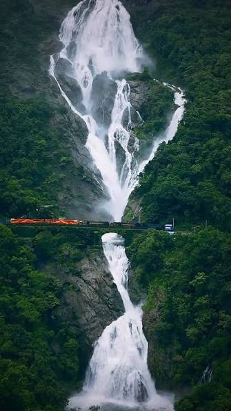 Waterfall in Goa's green hinterland